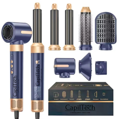 Sèche Cheveux Lisseur Boucleur Professionnel Ultra Puissant 1200W – Air Chaud & Froid